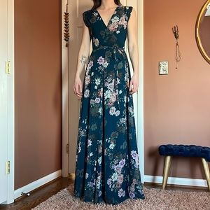 Anthropologie gown / long dress / perfect for a wedding